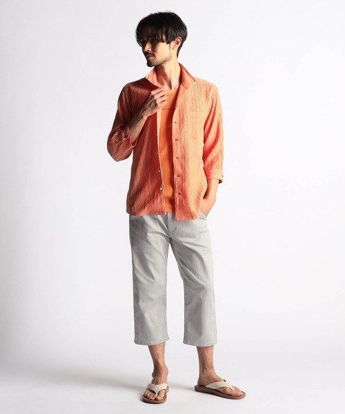 NICOLE CLUB FOR MEN(ニコルクラブフォーメン)の「ガムストランダムヘリンボン クロップドパンツ(その他パンツ・メンズ・ブラック系/ネイビー系/ブラック/ホワイト系・X-LARGE/LARGE/MEDIUM/SMALL)」の5枚目の写真