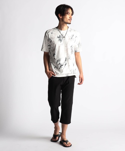 NICOLE CLUB FOR MEN(ニコルクラブフォーメン)の「ガムストランダムヘリンボン クロップドパンツ(その他パンツ・メンズ・ブラック系/ネイビー系/ブラック/ホワイト系・X-LARGE/LARGE/MEDIUM/SMALL)」の6枚目の写真