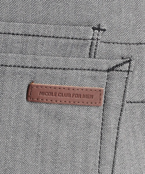 NICOLE CLUB FOR MEN(ニコルクラブフォーメン)の「ガムストランダムヘリンボン クロップドパンツ(その他パンツ・メンズ・ブラック系/ネイビー系/ブラック/ホワイト系・X-LARGE/LARGE/MEDIUM/SMALL)」の14枚目の写真