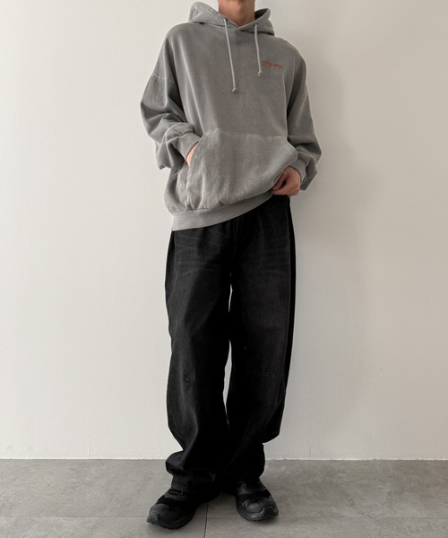 WEGO(ウィゴー)の「WEGO/バレルレッグデニムパンツ(デニムパンツ・メンズ・ブラック系2・X-LARGE)」の2枚目の写真