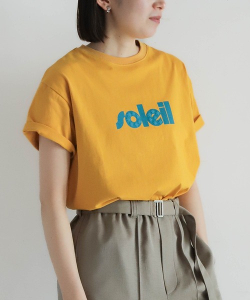 NOMBRE IMPAIR（ノンブルアンペール）の「soleil発泡PT　半袖TEE（Tシャツ/カットソー・レディース・ホワイト/マスタード・FREE）」の2枚目の写真