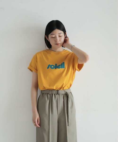 NOMBRE IMPAIR（ノンブルアンペール）の「soleil発泡PT　半袖TEE（Tシャツ/カットソー・レディース・ホワイト/マスタード・FREE）」の13枚目の写真