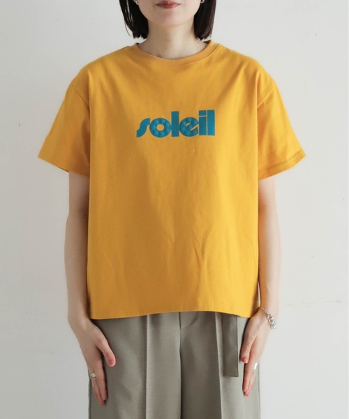 NOMBRE IMPAIR（ノンブルアンペール）の「soleil発泡PT　半袖TEE（Tシャツ/カットソー・レディース・ホワイト/マスタード・FREE）」の3枚目の写真