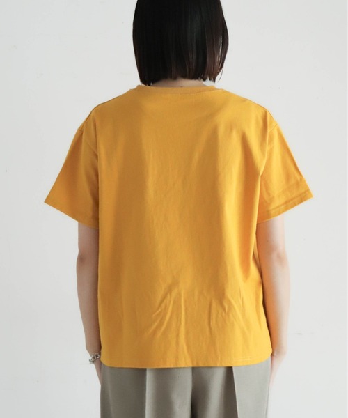 NOMBRE IMPAIR（ノンブルアンペール）の「soleil発泡PT　半袖TEE（Tシャツ/カットソー・レディース・ホワイト/マスタード・FREE）」の5枚目の写真