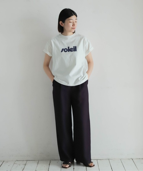 NOMBRE IMPAIR（ノンブルアンペール）の「soleil発泡PT　半袖TEE（Tシャツ/カットソー・レディース・ホワイト/マスタード・FREE）」の19枚目の写真