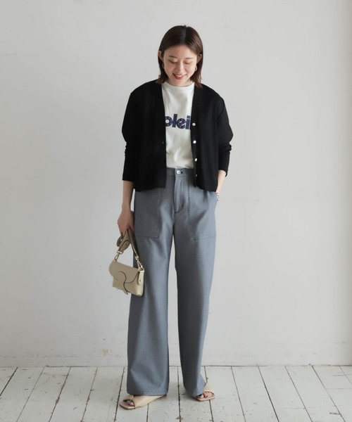 NOMBRE IMPAIR（ノンブルアンペール）の「soleil発泡PT　半袖TEE（Tシャツ/カットソー・レディース・ホワイト/マスタード・FREE）」の22枚目の写真