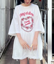 Candy Stripper | CANDY SWEETIE BIG BIG Tシャツ(Tシャツ/カットソー)