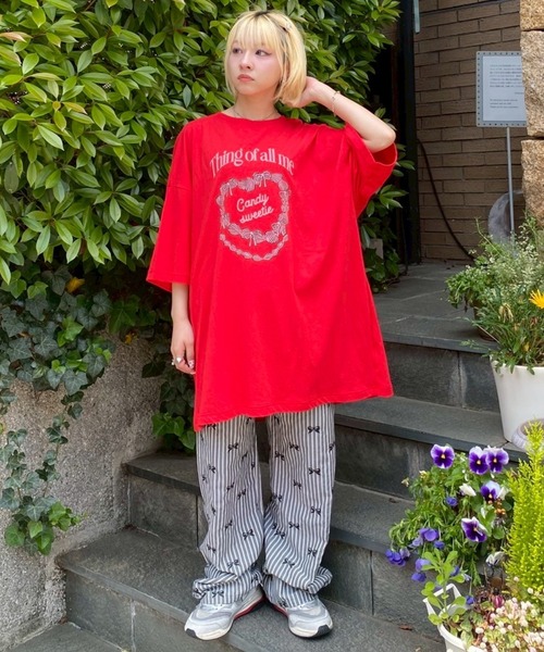 Candy Stripper - Candy stripperＴシャツ セール】CANDY SWEETIE BIG BIG Tシャツ（Tシャツ/カットソー