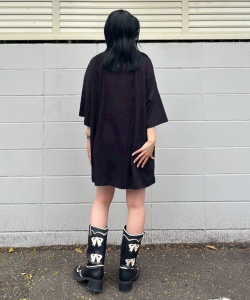 Candy Stripper(キャンディストリッパー)の「CANDY SWEETIE BIG BIG Tシャツ(Tシャツ/カットソー・レディース・オフホワイト/ブラック/ピンク/レッド・FREE)」の22枚目の写真