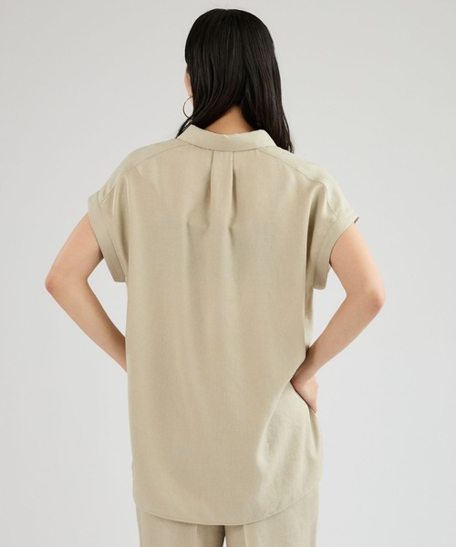 Chaos（カオス）の「Chaos(カオス)/アイアスロータシャツ　【セットアップ可】（シャツ/ブラウス・レディース・ネイビー/ライトベージュ/チャコール・FREE）」の6枚目の写真