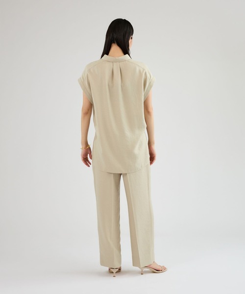 Chaos（カオス）の「Chaos(カオス)/アイアスロータシャツ　【セットアップ可】（シャツ/ブラウス・レディース・ネイビー/ライトベージュ/チャコール・FREE）」の9枚目の写真