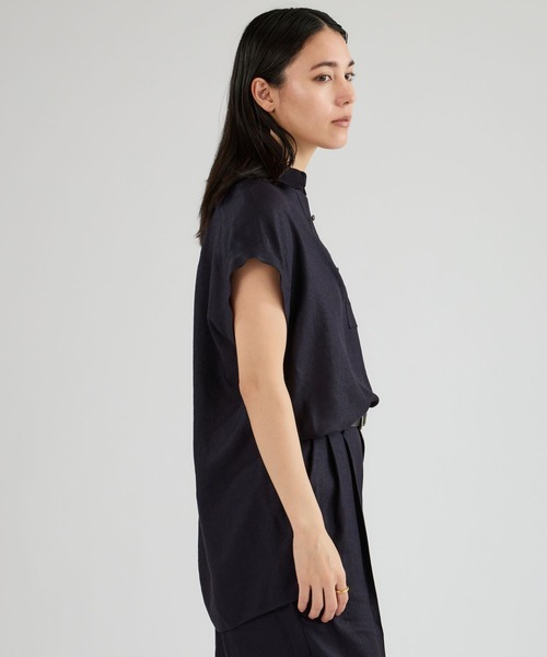 Chaos（カオス）の「Chaos(カオス)/アイアスロータシャツ　【セットアップ可】（シャツ/ブラウス・レディース・ネイビー/ライトベージュ/チャコール・FREE）」の11枚目の写真