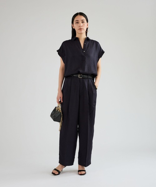 Chaos（カオス）の「Chaos(カオス)/アイアスロータシャツ　【セットアップ可】（シャツ/ブラウス・レディース・ネイビー/ライトベージュ/チャコール・FREE）」の13枚目の写真