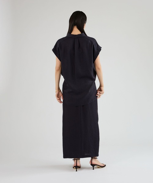 Chaos（カオス）の「Chaos(カオス)/アイアスロータシャツ　【セットアップ可】（シャツ/ブラウス・レディース・ネイビー/ライトベージュ/チャコール・FREE）」の18枚目の写真