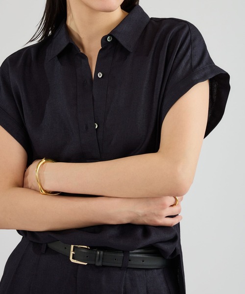 Chaos（カオス）の「Chaos(カオス)/アイアスロータシャツ　【セットアップ可】（シャツ/ブラウス・レディース・ネイビー/ライトベージュ/チャコール・FREE）」の19枚目の写真