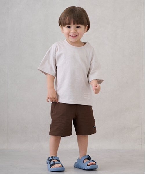 petit main（プティマイン）の「【水陸両用】ハーフパンツ（スイムグッズ・キッズ・アイボリー/ラベンダー/ブルー/ネイビー/ブラウン/ベージュ・80ｃｍ/90cm/110cm/100cm/130cm/120cm）」の3枚目の写真