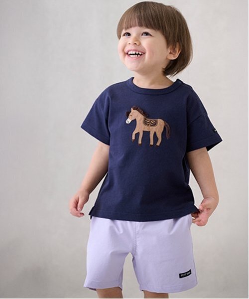 petit main（プティマイン）の「【水陸両用】ハーフパンツ（スイムグッズ・キッズ・アイボリー/ラベンダー/ブルー/ネイビー/ブラウン/ベージュ・80ｃｍ/90cm/110cm/100cm/130cm/120cm）」の16枚目の写真