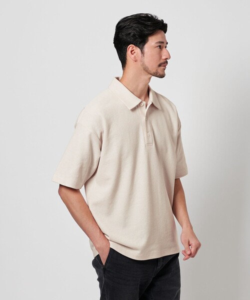 ユナイテッドアローズ　コットンポリエステルブレンド コンパクト ポロシャツ BEAUTY&YOUTH UNITED ARROWS｜コットンポリエステルブレンド