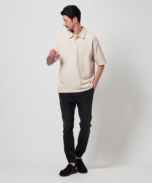 WEB限定 WARDROBE SMART】エアリー カノコ ポロシャツ（Tシャツ