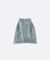 LA POMME jours（ラポミ・ジュール）の「Lace Green PU Skirt（スカート）」