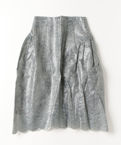 LOVE POMME POMME（ラブポムポム）の「Lace Green PU Skirt（スカート・レディース・グリーン・MEDIUM）」の3枚目の写真