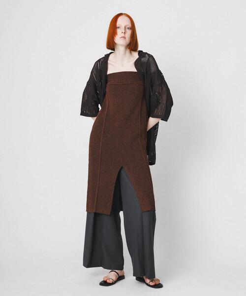 LAATO（ラート）の「mosa knit skirt（スカート・レディース・グリーン/ブラウン・FREE）」の20枚目の写真