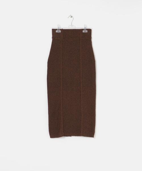 LAATO（ラート）の「mosa knit skirt（スカート・レディース・グリーン/ブラウン・FREE）」の16枚目の写真