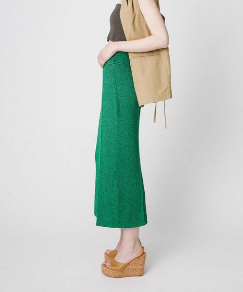 LAATO（ラート）の「mosa knit skirt（スカート・レディース・グリーン/ブラウン・FREE）」の6枚目の写真
