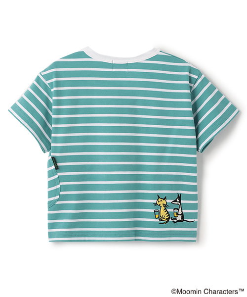 kladskap（クレードスコープ）の「MOOMIN/ボーダー半袖Tシャツ（Tシャツ/カットソー・キッズ・グレー/ブルーグリーン・90cm/100cm/110cm/120cm/80ｃｍ）」の19枚目の写真