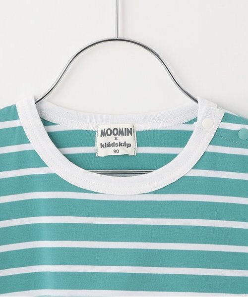 kladskap（クレードスコープ）の「MOOMIN/ボーダー半袖Tシャツ（Tシャツ/カットソー・キッズ・グレー/ブルーグリーン・90cm/100cm/110cm/120cm/80ｃｍ）」の20枚目の写真