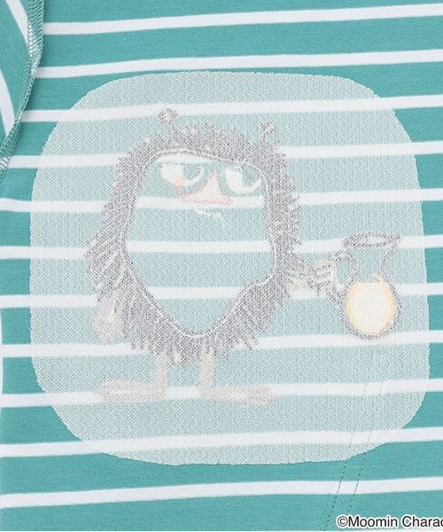 kladskap（クレードスコープ）の「MOOMIN/ボーダー半袖Tシャツ（Tシャツ/カットソー・キッズ・グレー/ブルーグリーン・90cm/100cm/110cm/120cm/80ｃｍ）」の4枚目の写真