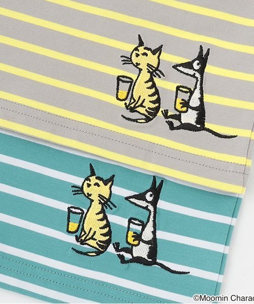 kladskap（クレードスコープ）の「MOOMIN/ボーダー半袖Tシャツ（Tシャツ/カットソー・キッズ・グレー/ブルーグリーン・90cm/100cm/110cm/120cm/80ｃｍ）」の10枚目の写真