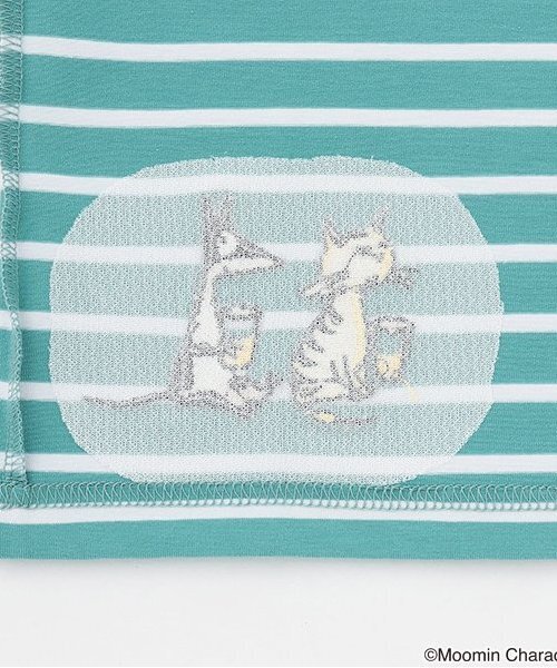 kladskap（クレードスコープ）の「MOOMIN/ボーダー半袖Tシャツ（Tシャツ/カットソー・キッズ・グレー/ブルーグリーン・90cm/100cm/110cm/120cm/80ｃｍ）」の11枚目の写真
