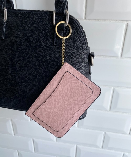 CLEA（クレア）の「【5色展開】薄型キーチェーン付き フラグメントケース/カードケース/ミニ財布（カードケース・レディース・ブラック/イエロー/ピンク/レッド/ブラウン・FREE）」の14枚目の写真