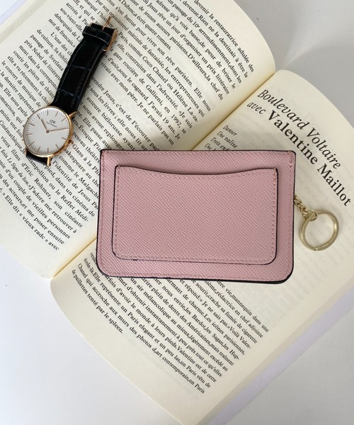 CLEA（クレア）の「【5色展開】薄型キーチェーン付き フラグメントケース/カードケース/ミニ財布（カードケース・レディース・ブラック/イエロー/ピンク/レッド/ブラウン・FREE）」の13枚目の写真