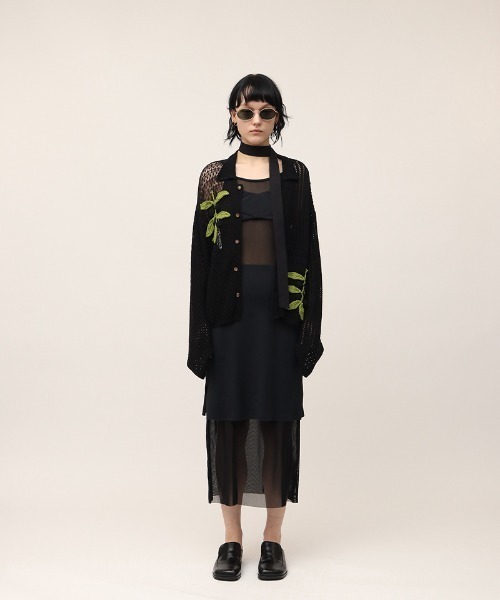 leinwande（ラインヴァンド）の「【leinwande】Mesh Combination Dress / メッシュコンビネーションドレス（ワンピース・レディース・ブラック/ベージュ・S/M）」の22枚目の写真