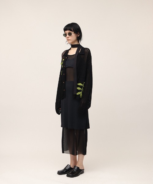 leinwande（ラインヴァンド）の「【leinwande】Mesh Combination Dress / メッシュコンビネーションドレス（ワンピース・レディース・ブラック/ベージュ・S/M）」の21枚目の写真
