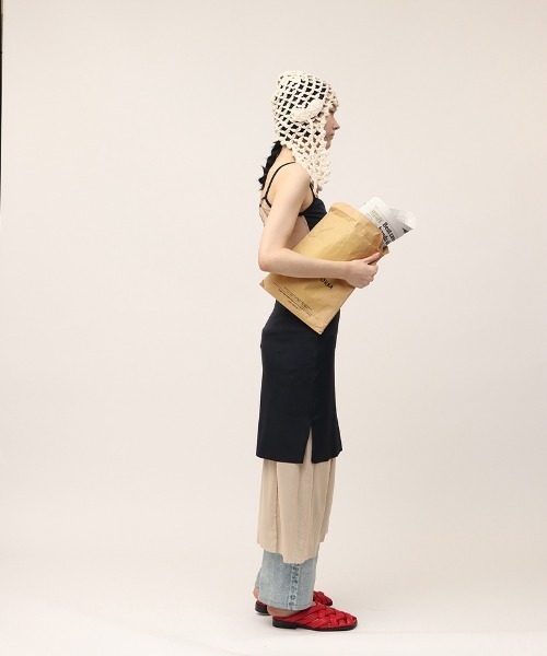 leinwande（ラインヴァンド）の「【leinwande】Mesh Combination Dress / メッシュコンビネーションドレス（ワンピース・レディース・ブラック/ベージュ・S/M）」の9枚目の写真