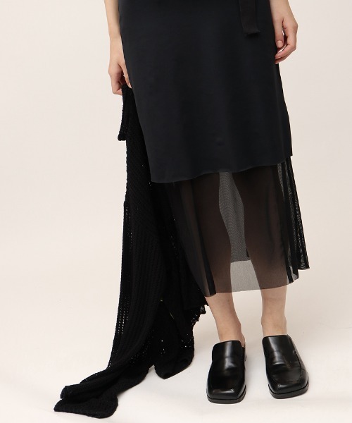 leinwande（ラインヴァンド）の「【leinwande】Mesh Combination Dress / メッシュコンビネーションドレス（ワンピース・レディース・ブラック/ベージュ・S/M）」の19枚目の写真