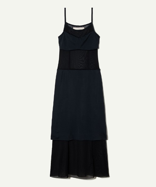 leinwande（ラインヴァンド）の「【leinwande】Mesh Combination Dress / メッシュコンビネーションドレス（ワンピース・レディース・ブラック/ベージュ・S/M）」の18枚目の写真