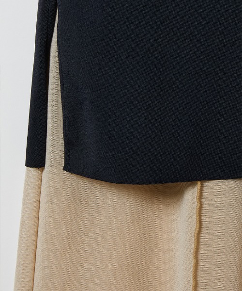 leinwande(ラインヴァンド)の「【leinwande】Mesh Combination Dress / メッシュコンビネーションドレス(ワンピース・レディース・ブラック/ベージュ・S/M)」の22枚目の写真