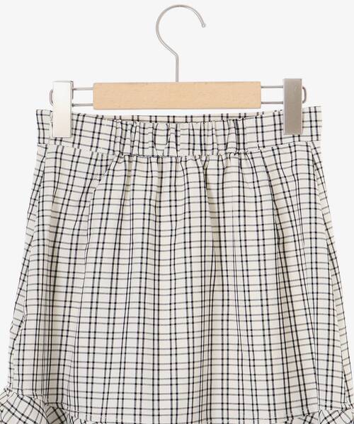 MAJESTIC LEGON（マジェスティックレゴン）の「フリルデザインスリットスカート（スカート・レディース・ブラック/ホワイト系その他2/ブラック系その他/ホワイト系その他・SMALL/MEDIUM）」の12枚目の写真