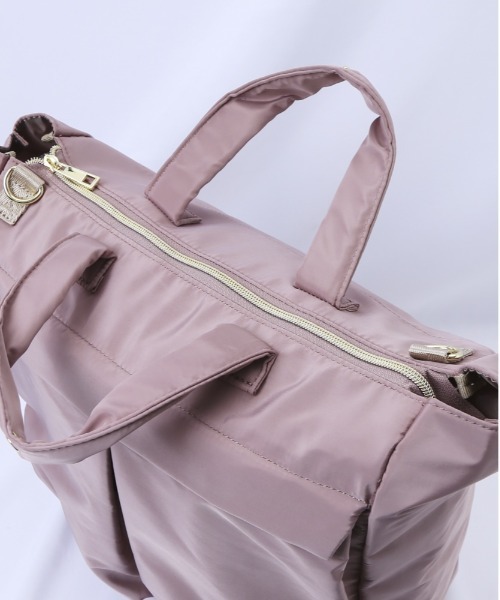 Legato Largo（レガートラルゴ）の「Legato Largo キレカジ撥水ポリエステル 2W A4トート（トートバッグ・レディース・グレイッシュベージュ/ピンク・FREE）」の19枚目の写真