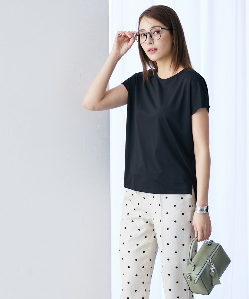 slattgir(スラットジール)の「高身長 接触冷感・UVカット2点セット(トップス+スカート)(トールサイズ)(Tシャツ/カットソー・レディース・ブラック/カーキ・5L/M/L/LL/3L/4L)」の14枚目の写真