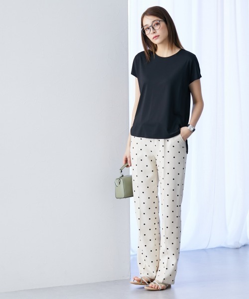 slattgir(スラットジール)の「高身長 接触冷感・UVカット2点セット(トップス+スカート)(トールサイズ)(Tシャツ/カットソー・レディース・ブラック/カーキ・5L/M/L/LL/3L/4L)」の15枚目の写真