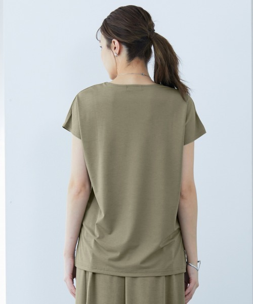 slattgir(スラットジール)の「高身長 接触冷感・UVカット2点セット(トップス+スカート)(トールサイズ)(Tシャツ/カットソー・レディース・ブラック/カーキ・5L/M/L/LL/3L/4L)」の18枚目の写真
