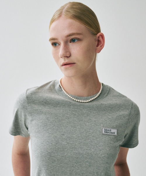 Mardi Mercredi(マルディメクルディ)の「SLIM TSHIRT ESSENTIAL(Tシャツ/カットソー・レディース・ライトブルー/ブラック/グレー/チャコールグレー/イエロー/ネイビー/ホワイト/ピンク/レッド/ブラウン・FREE)」の1枚目の写真