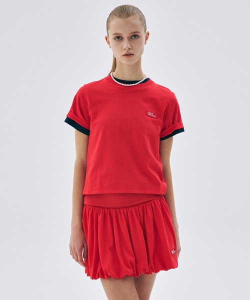 Mardi Mercredi(マルディメクルディ)の「SLIM TSHIRT ESSENTIAL(Tシャツ/カットソー・レディース・ライトブルー/ブラック/グレー/チャコールグレー/イエロー/ネイビー/ホワイト/ピンク/レッド/ブラウン・FREE)」の10枚目の写真