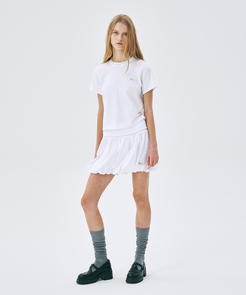 Mardi Mercredi(マルディメクルディ)の「SLIM TSHIRT ESSENTIAL(Tシャツ/カットソー・レディース・ライトブルー/ブラック/グレー/チャコールグレー/イエロー/ネイビー/ホワイト/ピンク/レッド/ブラウン・FREE)」の11枚目の写真