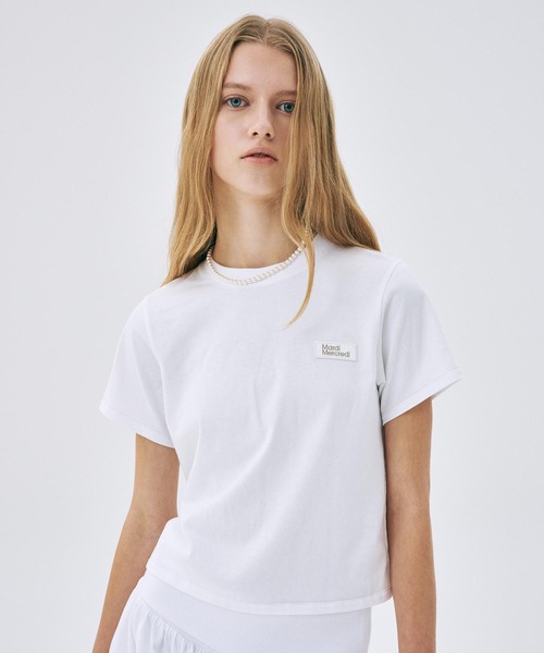 Tシャツ・カットソー Mardi Mercredi SLIM TSHIT SLIM TSHIRT FLOWERMARDI（Tシャツ/カットソー）｜Mardi